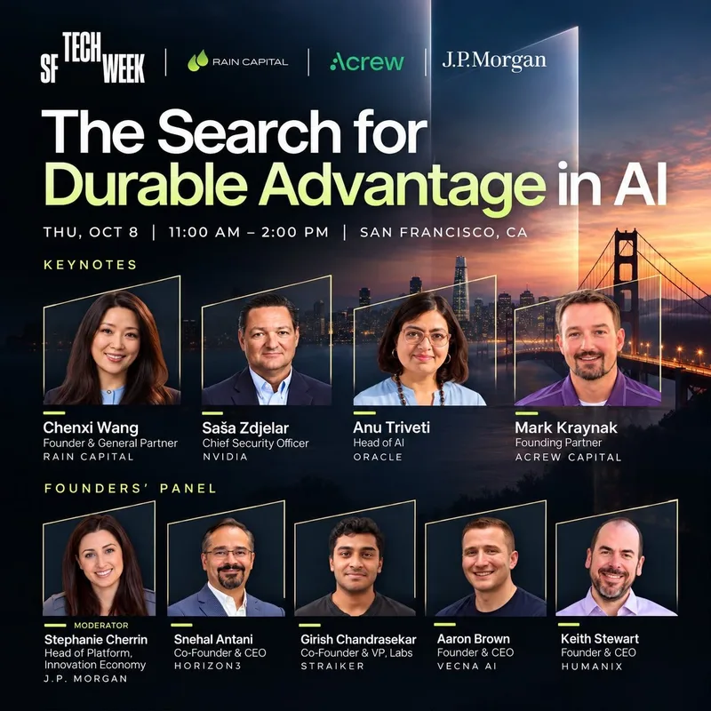 The Search for Durable Advantage in AI · SF Tech Week 2026