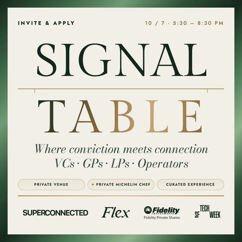 Signal Table - VC, GP & LP Dinner